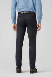 MEYER Anzughose Bonn 4-Way Stretch Dunkelblau