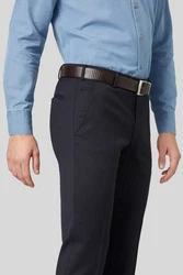 MEYER Anzughose Bonn 4-Way Stretch Dunkelblau