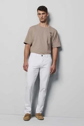 MEYER 5-Pocket Hose M5 Chino Weiß/Creme