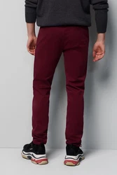 MEYER 5-Pocket Hose M5 Chino Dunkelrot/Bordeaux/Rot