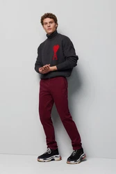 MEYER 5-Pocket Hose M5 Chino Dunkelrot/Bordeaux/Rot
