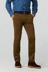MEYER Chinos Roma mit Stretch-Dehnbund Khaki/Braun/Beige