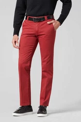 MEYER Chinos Roma mit Stretch-Dehnbund Rot/Braun/Dunkelrot
