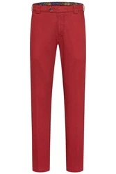 MEYER Chinos Roma mit Stretch-Dehnbund Rot/Braun/Dunkelrot