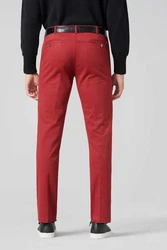 MEYER Chinos Roma mit Stretch-Dehnbund Rot/Braun/Dunkelrot