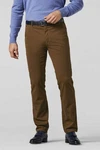 MEYER Chinos Roma mit Stretch-Dehnbund Khaki/Braun