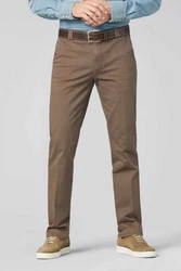 MEYER Chinos Roma mit Stretch-Dehnbund Khaki