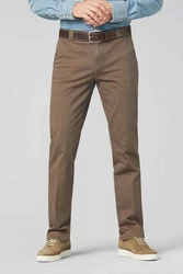 MEYER Chinos Roma mit Stretch-Dehnbund Khaki