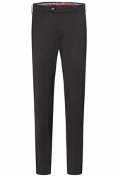 MEYER Chinos Bonn mit Stretch-Dehnbund Schwarz/Dunkelgrau