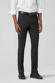 MEYER Chinos Bonn mit Stretch-Dehnbund Schwarz/Dunkelgrau MEYER Chinos Bonn mit Stretch-Dehnbund Schwarz/Dunkelgrau