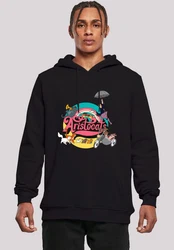 F4NT4STIC Kapuzenpullover Disney Aristocats Rainbow Fun Schwarz/Gelb/Mischfarben