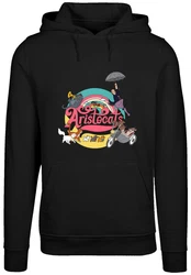 F4NT4STIC Kapuzenpullover Disney Aristocats Rainbow Fun Schwarz/Gelb/Mischfarben