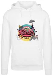 F4NT4STIC Kapuzenpullover Disney Aristocats Rainbow Fun Weiß/Creme/Grau