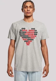 T-Shirt I love you 01001001 Binary Code Herz Valentinstag Premium Qualitt