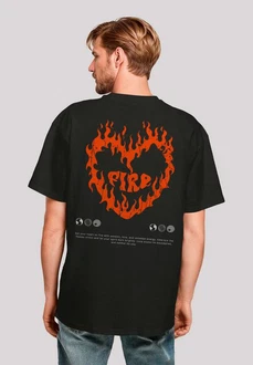 F4NT4STIC T-Shirt Valentines Streetwear Premium Y2K Rot/Braun/Schwarz/Orange F4NT4STIC T-Shirt Valentines Streetwear Premium Y2K Rot/Braun/Schwarz/Orange