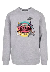 F4NT4STIC Sweatshirt Disney Aristocats Rainbow Fun Grau