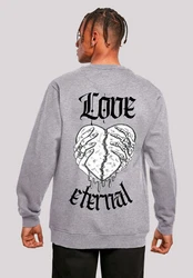 F4NT4STIC Sweatshirt Valentines Streetwear Premium Y2K Streetwear Braun/Grau/Rot