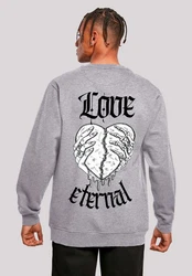 F4NT4STIC Sweatshirt Valentines Streetwear Premium Y2K Streetwear Braun/Grau/Rot