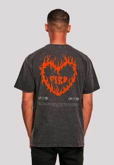 F4NT4STIC T-Shirt Valentines Streetwear Premium Y2K Rot/Braun/Dunkelgrau/Schwarz F4NT4STIC T-Shirt Valentines Streetwear Premium Y2K Rot/Braun/Dunkelgrau/Schwarz