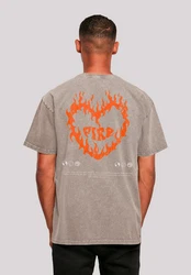F4NT4STIC T-Shirt Valentines Streetwear Premium Y2K Rot/Hellgrau/Braun