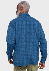 Schöffel Outdoorhemd Hiking Shirt Style Dynkur MNS Blau/Dunkelblau/Hellblau