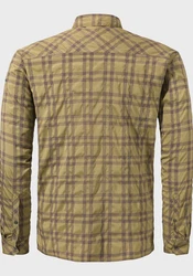Schöffel Outdoorhemd Hiking Shirt Style Dynkur MNS Braun/Dunkelgrün