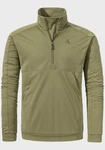 Schöffel Strickfleece Pullover Style Baguio Dunkelgrün/Khaki