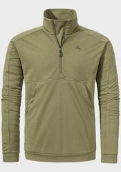 Schöffel Strickfleece Pullover Style Baguio Dunkelgrün/Khaki