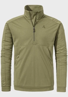 Schöffel Strickfleece Pullover Style Baguio Dunkelgrün/Khaki