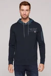 CAMP DAVID Kapuzensweatshirt mit Ärmeltasche Dunkelblau/Blau