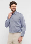 Eterna Langarmhemd COMFORT FIT NON IRON Dunkelblau/Hellblau/Blau/Grau