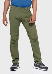 Schöffel Zip-away Hose Pants Folkstone Zip Off Dunkelgrün/Grün/Khaki