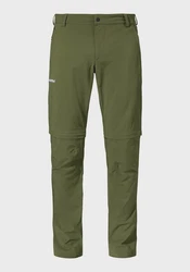 Schöffel Zip-away Hose Pants Folkstone Zip Off Dunkelgrün/Grün/Khaki