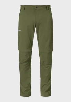 Schöffel Zip-away Hose Pants Folkstone Zip Off Dunkelgrün/Grün/Khaki