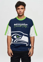 T-Shirt NFL Seahawks Seattle Cut and Sew Oversized fr alle Seattle Seahawks-Fans