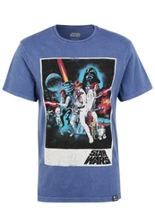 Recovered T-Shirt Star Wars Classic New Hope Blau/Lila/Hellblau