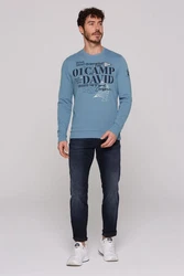 CAMP DAVID Sweater Blau/Hellblau/Grau/Dunkelblau