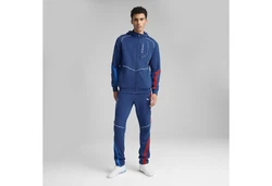 PUMA Sweatjacke BMW M Motorsport Kapuzenjacke Hellblau/Blau