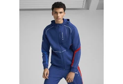 PUMA Sweatjacke BMW M Motorsport Kapuzenjacke Hellblau/Blau