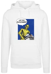 F4NT4STIC Kapuzenpullover Star Wars C3-PO We're Doomed Weiß/Creme/Blau/Gelb
