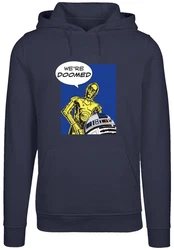 F4NT4STIC Kapuzenpullover Star Wars C3-PO We're Doomed Blau/Dunkelblau