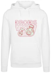 F4NT4STIC Kapuzenpullover Star Wars Droids Creme/Lila/Braun/Rosa