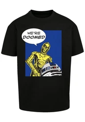 F4NT4STIC T-Shirt Star Wars C3-PO We're Doomed Lila/Grün/Blau/Schwarz/Gelb