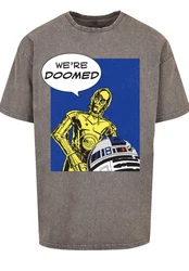 F4NT4STIC T-Shirt Star Wars C3-PO We're Doomed Lila/Rot/Hellgrau/Grün/Grau/Gelb