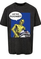 F4NT4STIC T-Shirt Star Wars C3-PO We're Doomed Lila/Grün/Blau