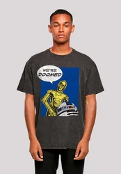 F4NT4STIC T-Shirt Star Wars C3-PO We're Doomed Lila/Grün/Blau