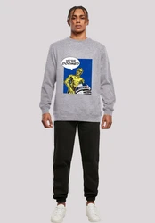 F4NT4STIC Sweatshirt Star Wars C3-PO We're Doomed Rot/Grau