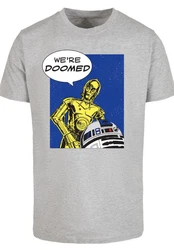 F4NT4STIC T-Shirt Star Wars C3-PO Grün/Lila/Grau/Hellgrau