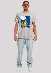 F4NT4STIC T-Shirt Star Wars C3-PO Grün/Lila/Grau/Hellgrau