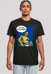 F4NT4STIC T-Shirt Star Wars C3-PO Lila/Grün/Schwarz/Blau